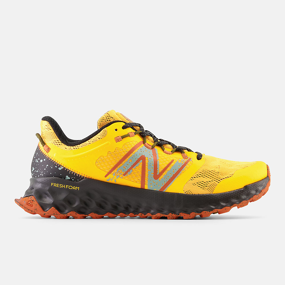 New Balance FRESH FOAM Garoé Shoes Hot Marigold with Black and Cayenne